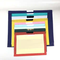 Custom Plastic Drawstring Bag Solid Color Shopping Packing Plastic String Bags With Rope Handle