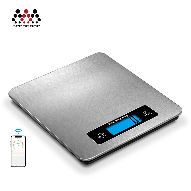 Digital Weighting Scales Stainless Steel 10 Kg Electronic Weighing Portable Big Platform Kitchen Scale