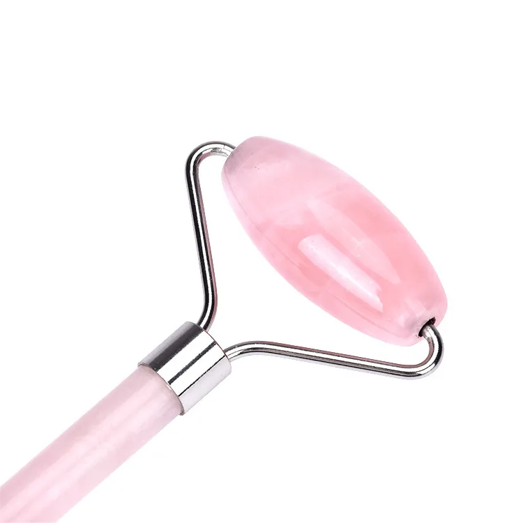 Professional Wholesale Facial Face Massager Rose Quartz Roller with Box