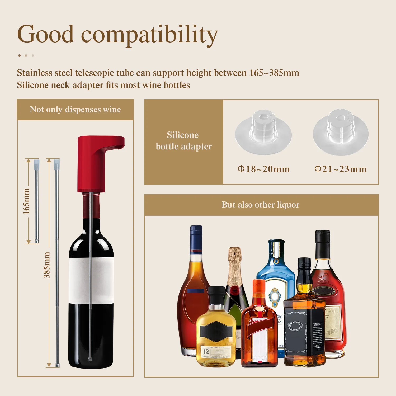 smart quantitative liquor dispenser pump pourer whiskey aerator automatic electric wine decanter