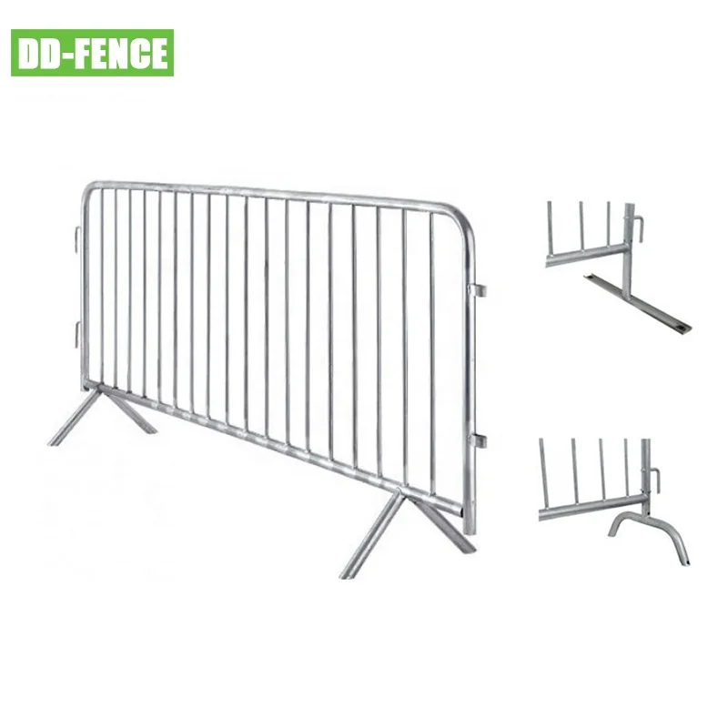 temporary metal barrier / pedestrian control barrier / temporary barriers for yellow ribbon prison run