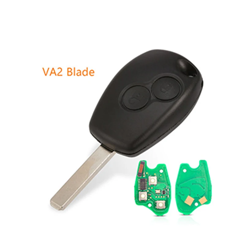 Remote Key Shell for RENAult Kangoo II Clio III Dust Collector Modus Twingo Dacia Logan 2 Buttons 433MHz PCF7947 Chip Heart Key