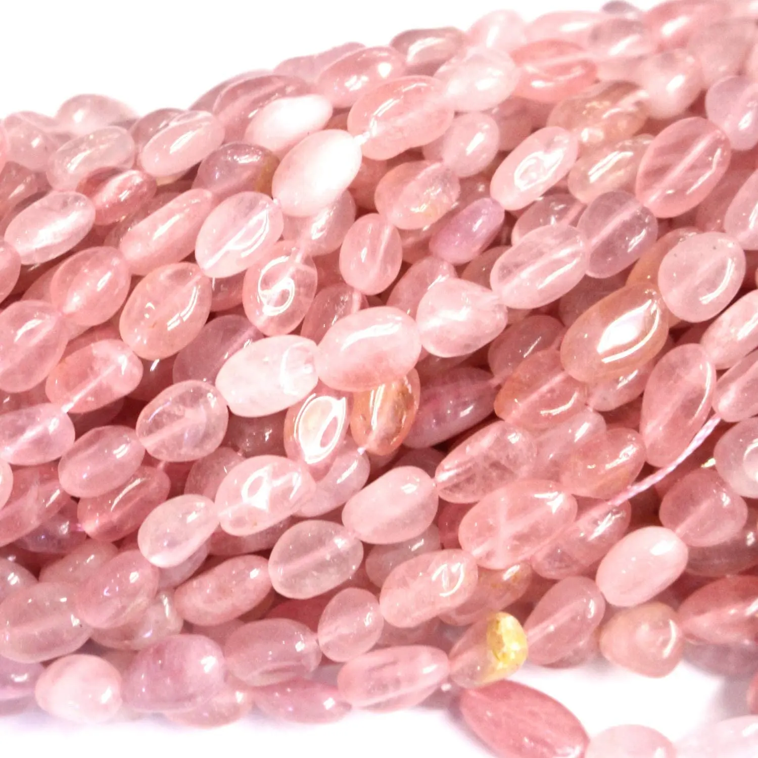 Natural Rose Quartz Gemstone Beads Nuggets Free Size Chips Semi Precious Beads for DIY Jewerly Making Beads