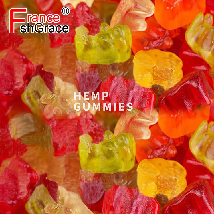 
3000mg Pure Hemp Gummies Organic Full Spectrum Hemp Extract CBD Gummies Bears with private label logo 