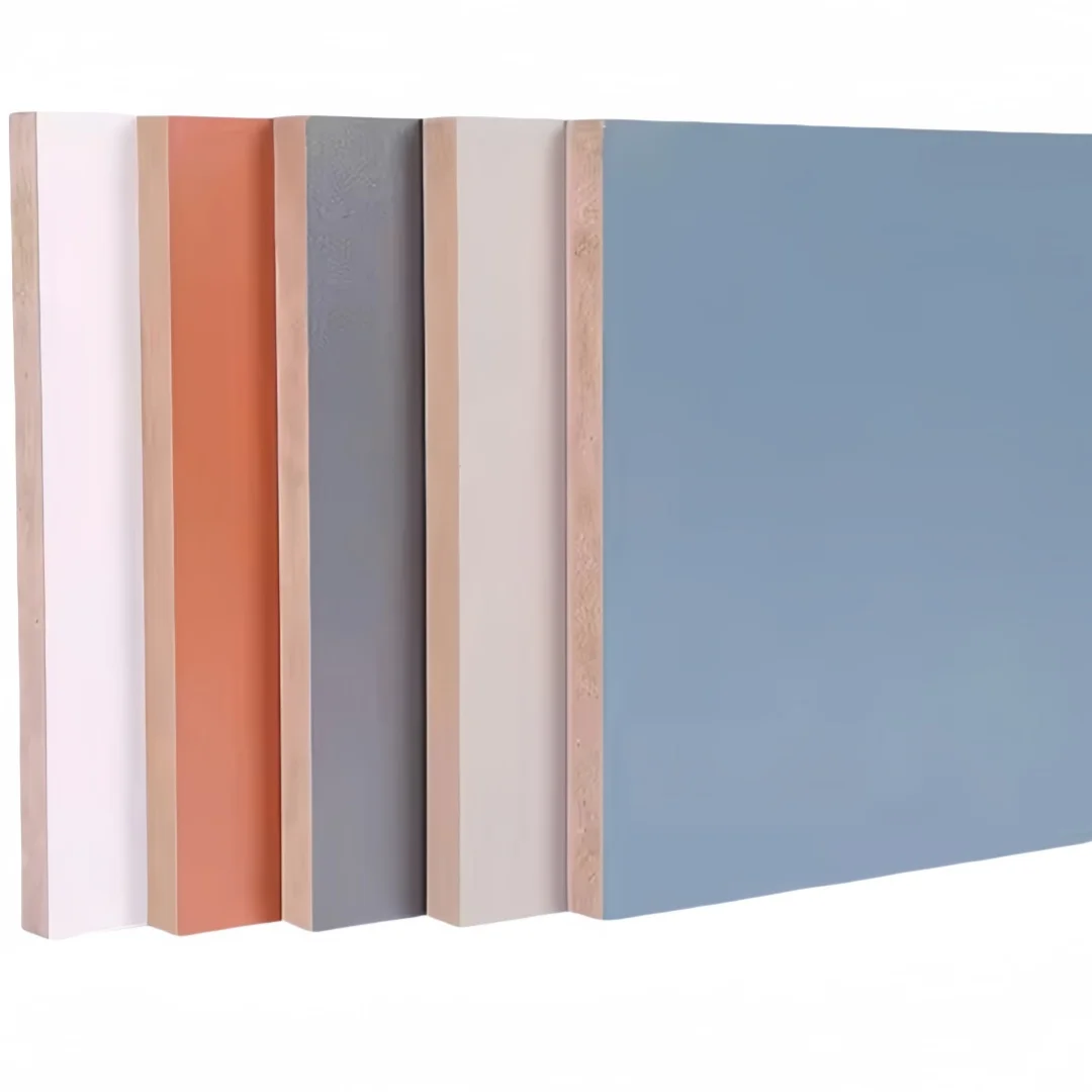 Cheap price 1220x2440mm melamine laminated medium density fiberboard wood fiber material