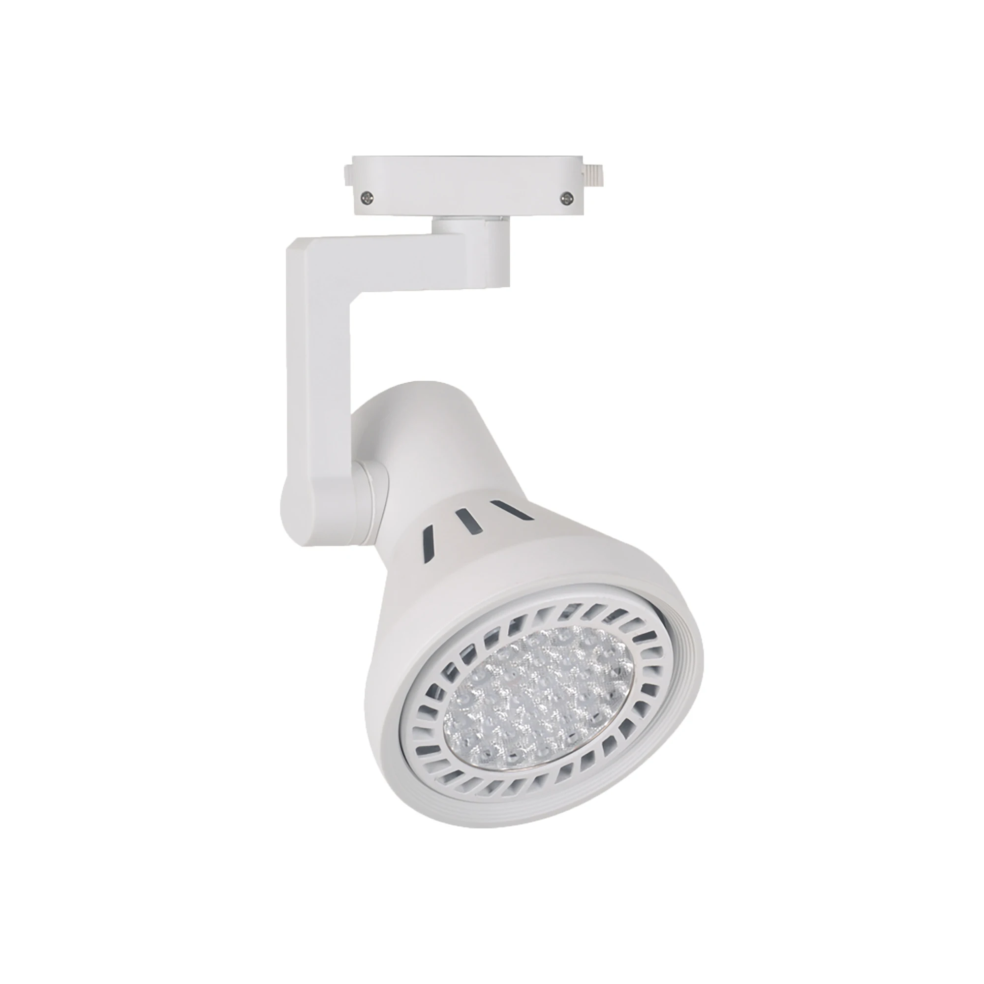 
JHOW KP9 High Quality Track Light iron LED Housing Without Par30 Black and White Nine Holes Horn Shape Track Light Housing 