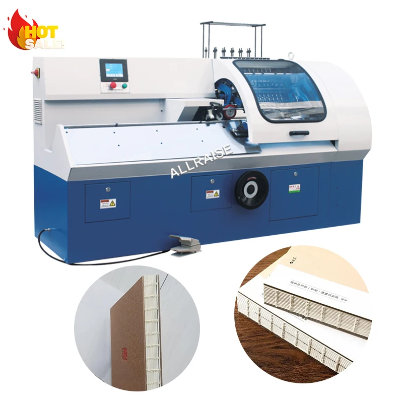 Auto Book Sewing Machine PLC Textbooks Notebook Exercise Thread Book Sewing Threading Stitching Machine for Paper Books