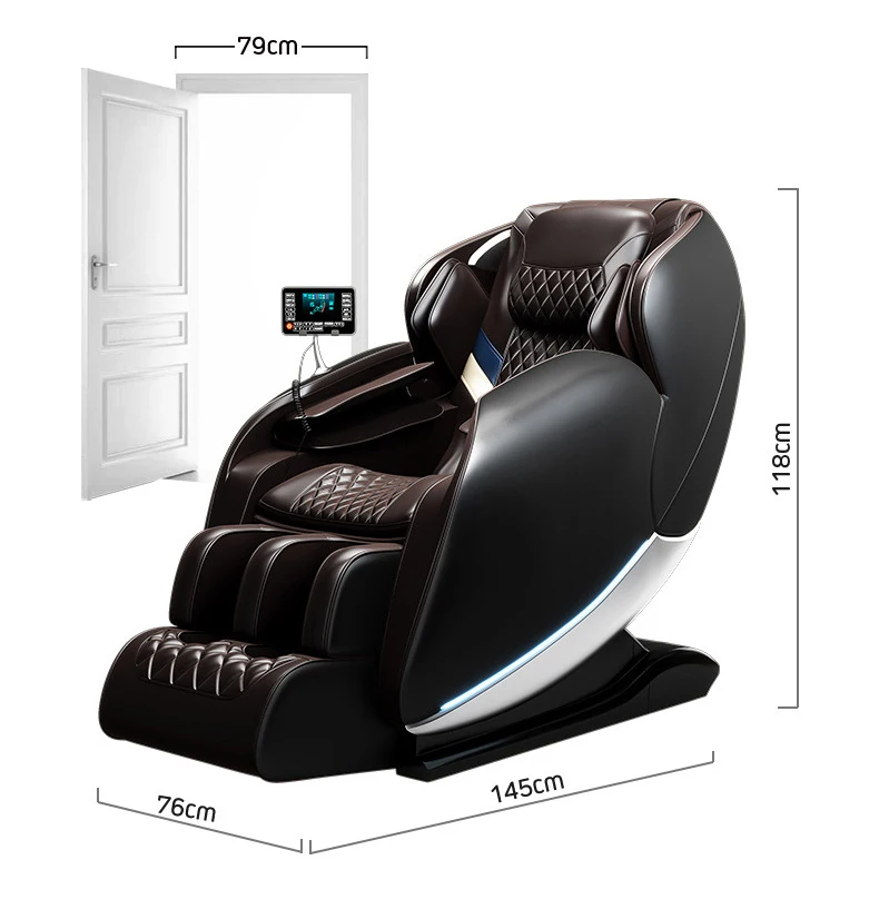 Шиацу 4d массажное кресло, Шиацу Массажное кресло большого размера для спа-процедур и ног, массажное сиденье для всего тела с нулевой гравитацией