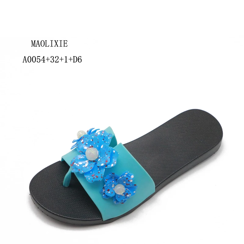 Wholesale summer beach hawai chappal Ladies Flower Sandals casual comfort women Flip Flops Slippers
