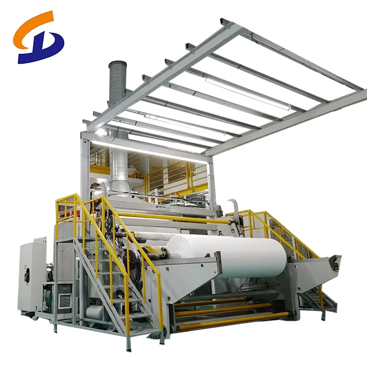 HY high speed machine fabricating SSMMS polypropylene China Nonwoven Spunbond Embossed