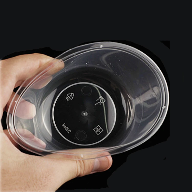 Disposable Take Away Food Box 16oz-48oz Plastic Togo Soup Salad Bowls with Lids Carton Packing Food Grade Single Compartment