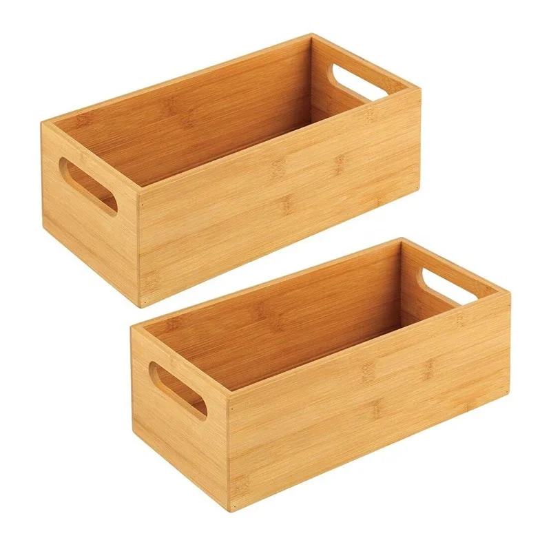 Hot Product Bamboo Kitchen Cabinet & Fridge Drawer Organizer Tray