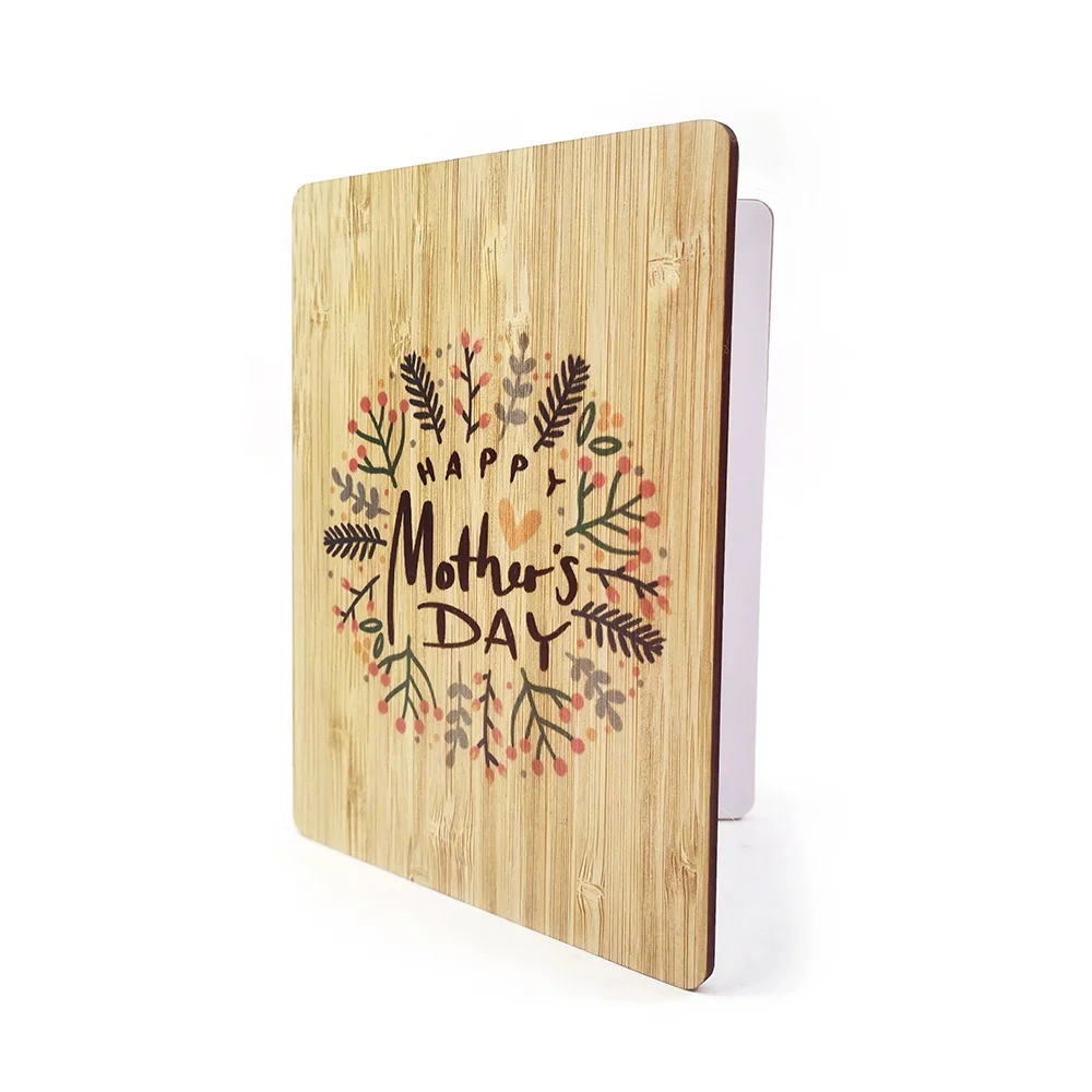 Happy Mothers Day wood anniversary greetings cards Mother Day Gift