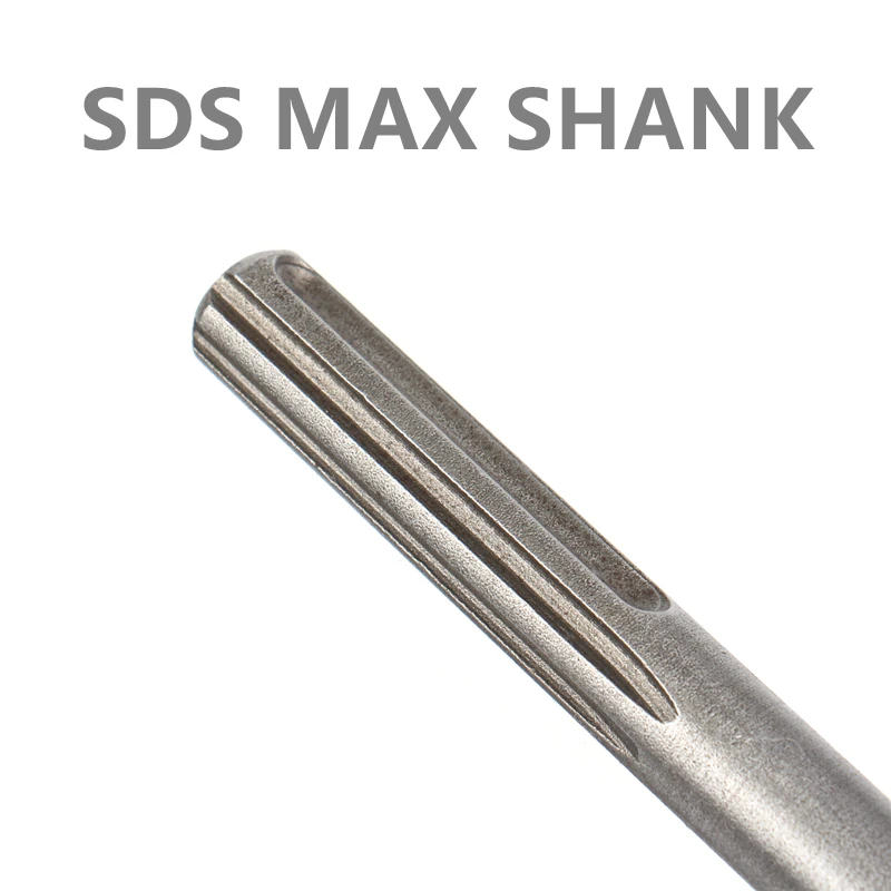SDS MAX Shank Alloy Point Groove Gouge Flat Chisel Hammer Drill Bits Stone Slab Bridge Wall Cement Pavement Chisel