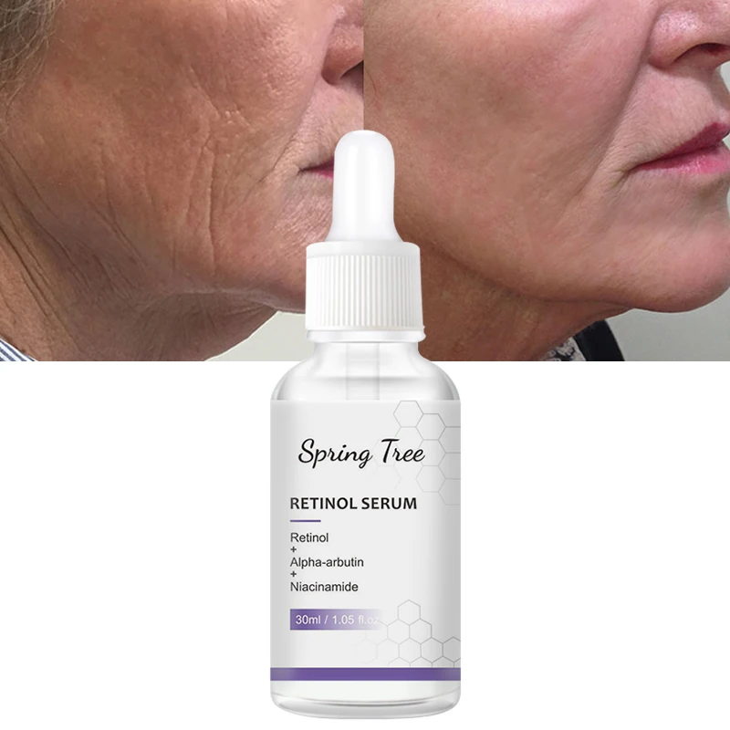 Best anti-wrinkle anti-aging back to 18 years old vegan and organic skin care serum Moisturizing and nourishing retinol serum