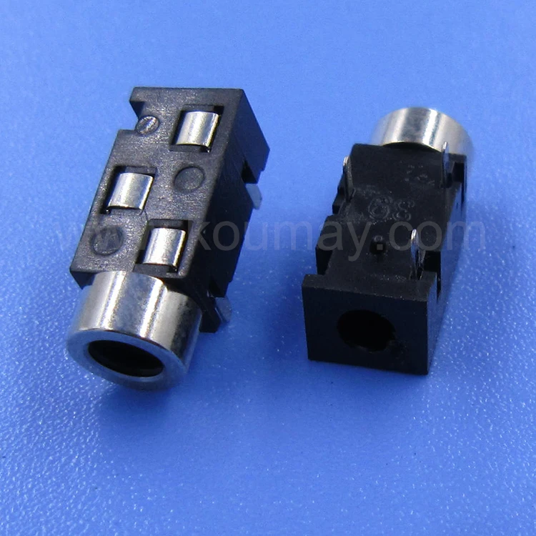 3.5mm headphone jack PJ-320M with metal ring/sleeve audio and video connector for speaker/sound card/microphone PJ320M