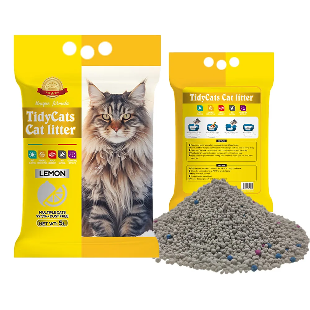 Pet supplies best cat litter oem premium bentonite sand sale for cat