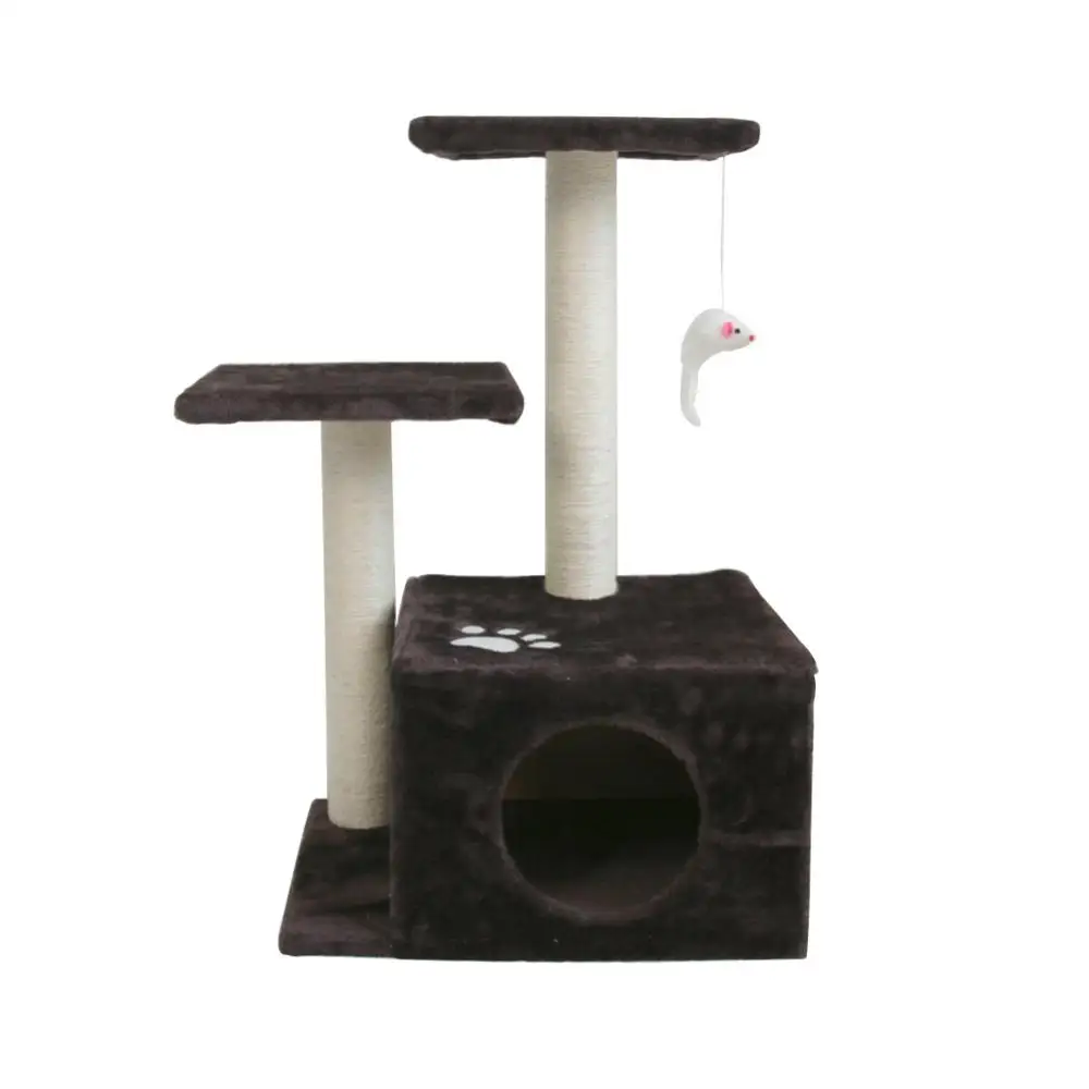 
Wholesale Natural Sisal Cat Tree Climbing Toys Scratching post Climbing Claws Pet Furniture 