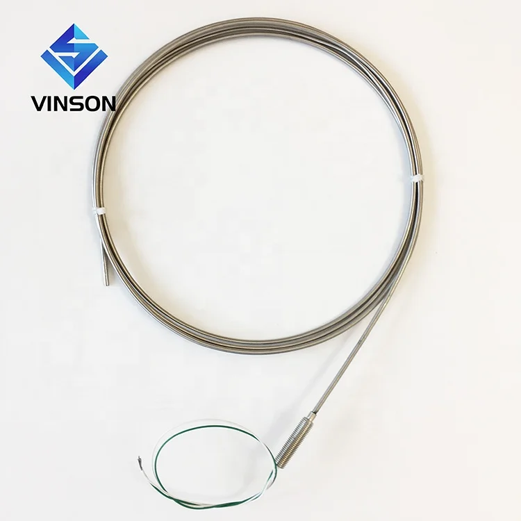 Mineral Insulated 3 wire RTD Pt100 temperature sensor dia 3mm PT1000 sensor SS316 material with PTFE lead wire