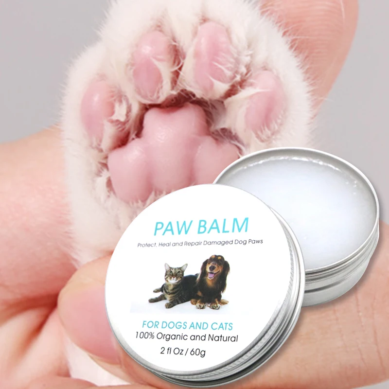 Dog Paw Balm for Dry Paws in Winter and Summer Moisturizes & Soothes Irritated Paws & Elbows, Protects from Cracks & Wounds