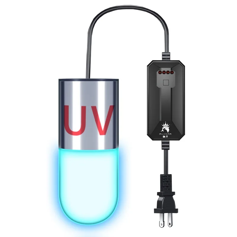 Fish tank UV diving sterilization Aquatic UV algae removal disinfection lamp Household amphibious timed sterilization lamp