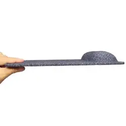 Black portable customized office mouse pad with wrist rest