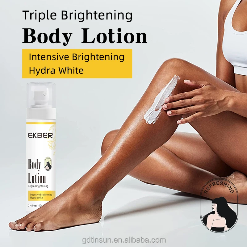 OEMODM Wholesale Organic Deep Moisturizing Body Lotion Lightening Skin Tone Brightening Body Cream For Dark Skin