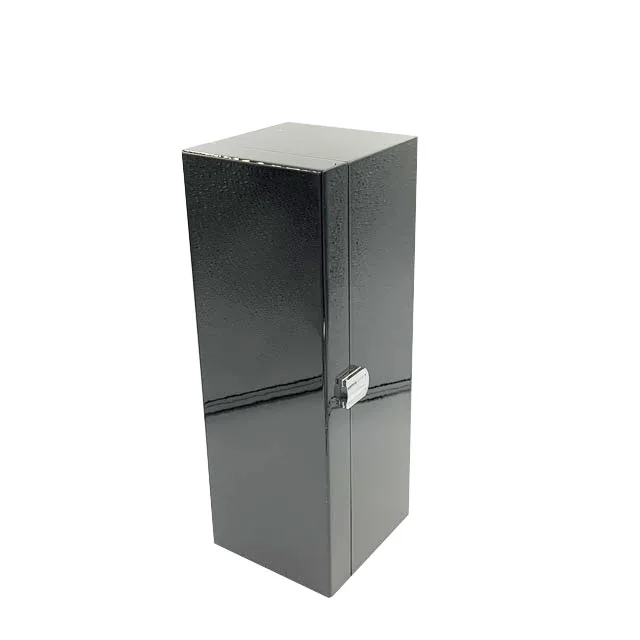 piano black lacquer finish luxury wooden magnum champagne bottles packaging gift box