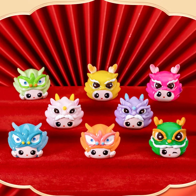 Creative Cute Dragon New Year Small Decoration Doll DIY Figurine Car Ornaments