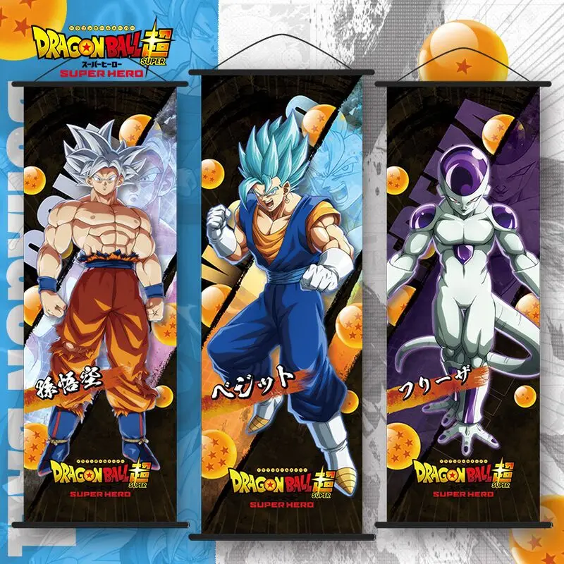 goku anime wall painting poster luffy Room decoration 70*25cm Hanging posters