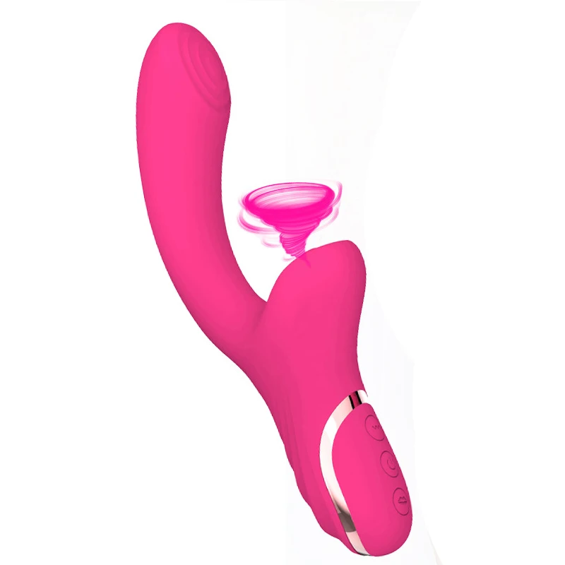 Sucking Vibration Massage Clitoris Two Motor Stimulator Wands Masturbation Dildo Vibrator For Women G Spot Sucking Vibrator