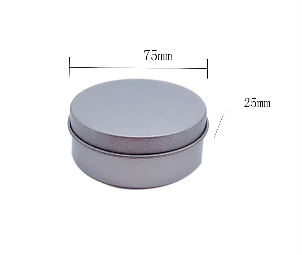 75x25mm Manufacturers Tin Cans Sealing Compound Makou Gift  Small Round Iron Box Frosted Round Box Metal Packing Tin Box