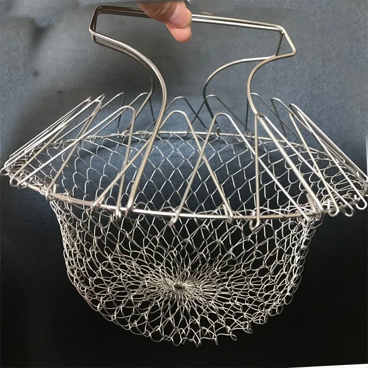 2024 new Free samples Kitchen frying basket Rice Sieve Colander,cooking oil strainer