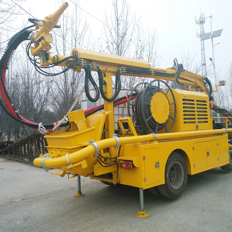 Tunnel Plastering Concrete Shotcrete Machine Concrete Truck Sprayer