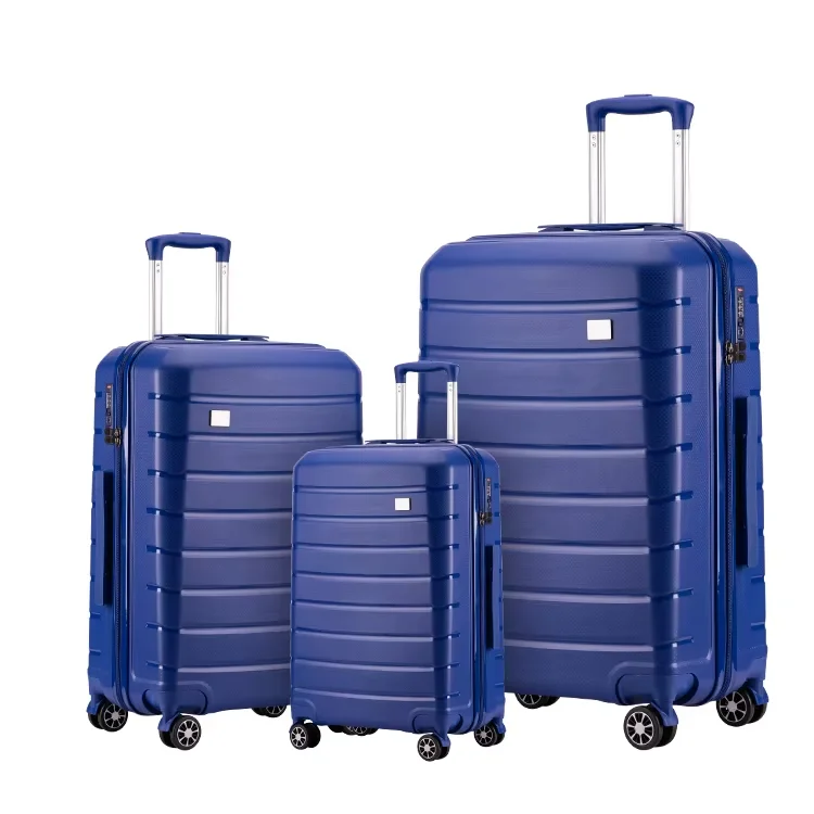 Factory Wholesale 360 Mute Wheel Aluminum Handle Luggage Cases ABS Plus PC Material Durable And Convenient Trolley Set