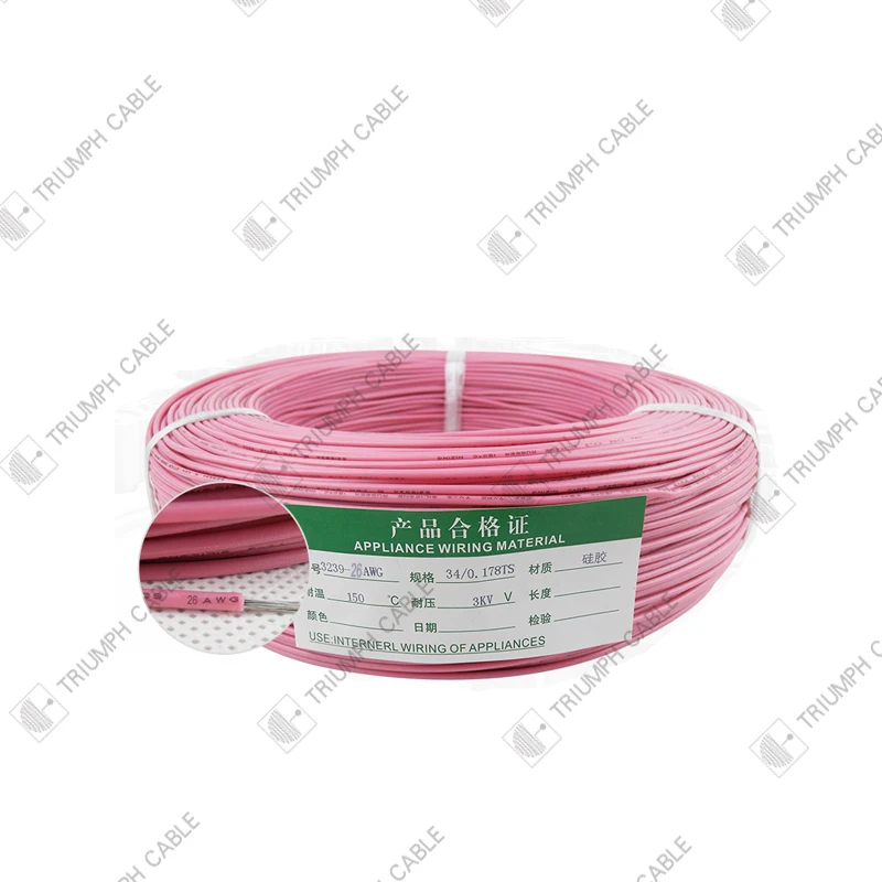 UL 3239 26 awg Высокого Напряжения луженая медь силиконовые провода для электрической машины