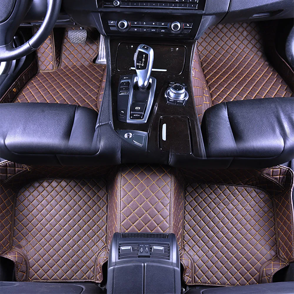 QCI161 High Quality Universal Car Mat Fully Surrounded Customization All Leather Car Floor Pad Car Foot Pad