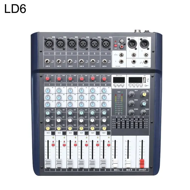 Профессиональный 8CH звукомикшер soudn системы 8 каналов микшерный пульт