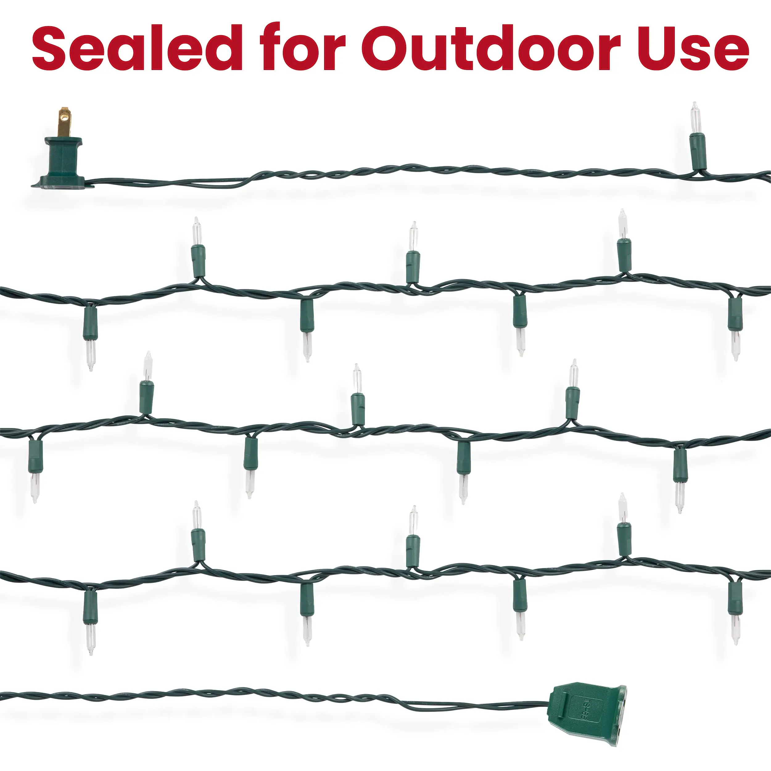 Amazon Hot Sell 100 Led 5.5m Pvc Rubber Led String Lights  For Christmas Xmas Tree Wedding Party Decorations Holiday Outdoor