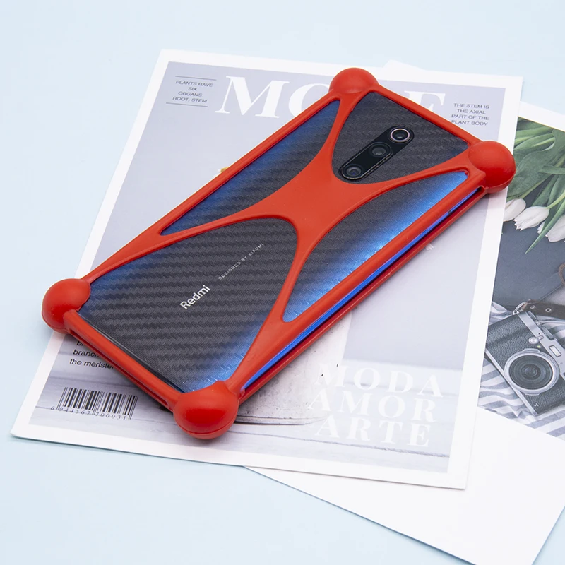 In Stock Universal Silicone Cell Phone Holder Case Cover With Folding Stand