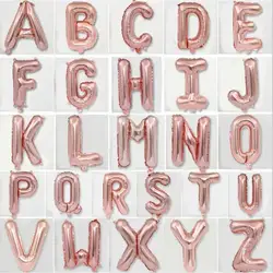Wholesale New Design Alphabet English 16Inch Gold Rose Gold Sliver Letter Foil Balloon for Party Decoration Wedding Birthday