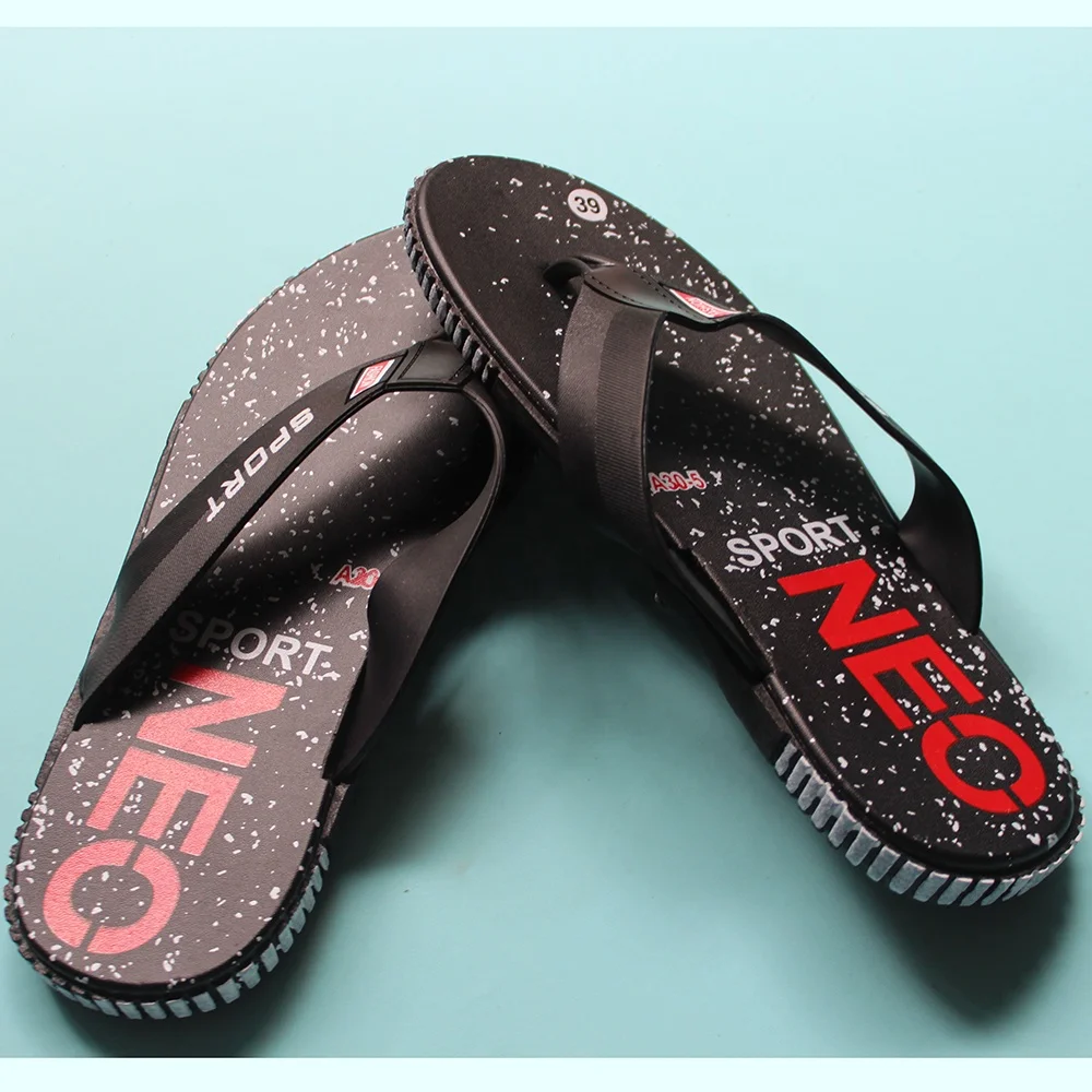 Customized Printing Beach Slippers Eva Flip Flops for Summer Waterproof Lightweight with PVC Insole Flat Massage Upper Position