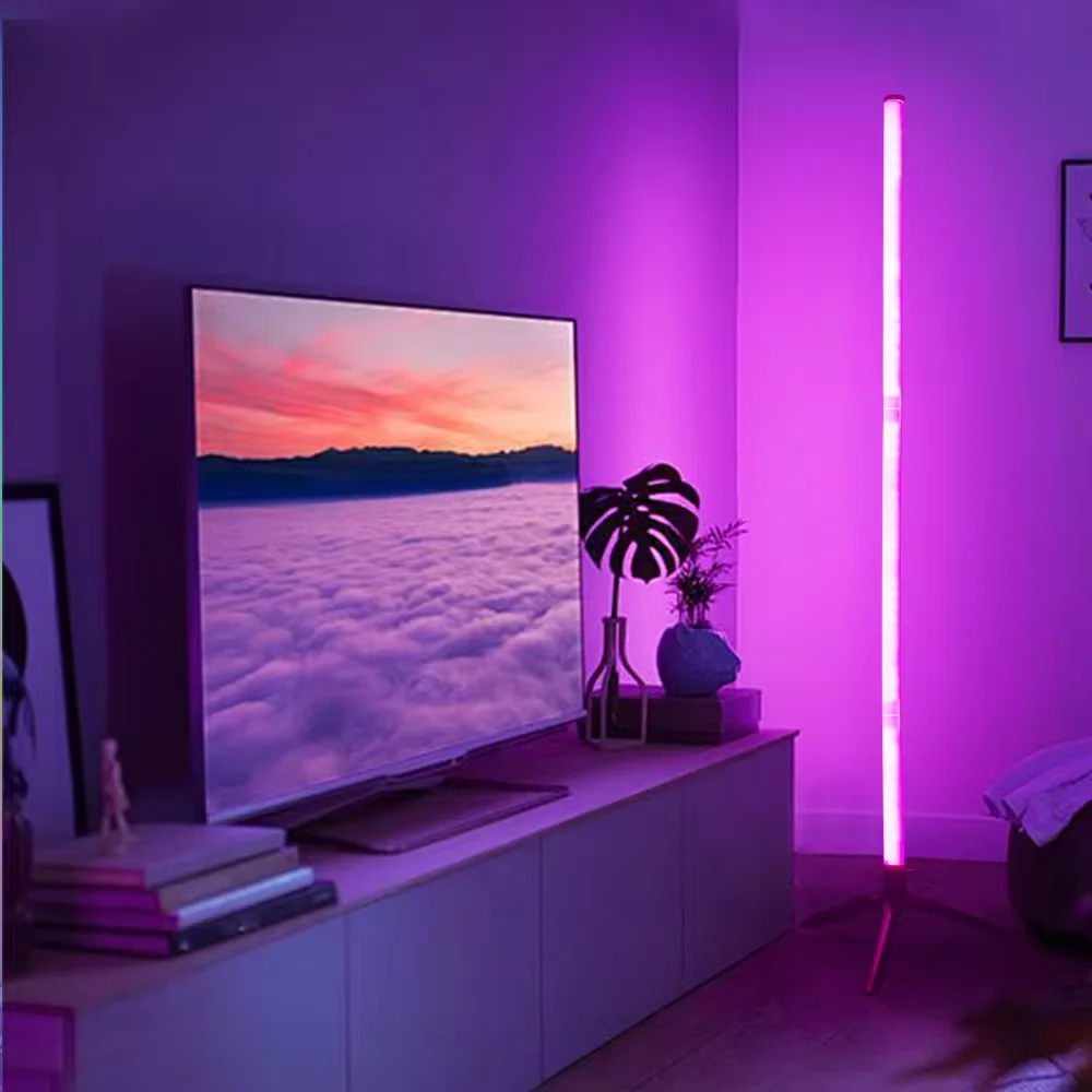 Led Floor Lamp Remote Control Led Corner Floor Lamp Light RGB Modern Dingdian LED Indoor Colors 5w PC USB Off-white 20 80 Round