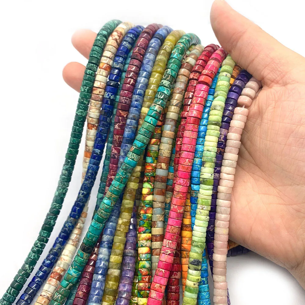DAQIDO Factory Wholesale Natural Stone Jewelry Energy Column Shape Agate Onyx Stone Bracelet Beads For Jewelry Making