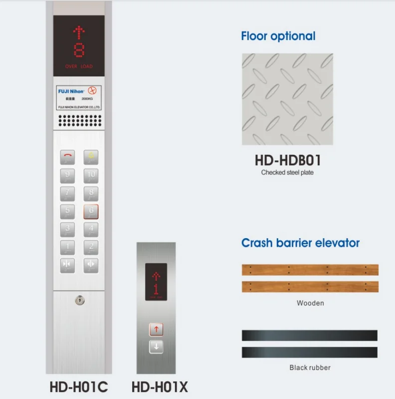 FUJI High quality customization construction building Hotel lift home Elevator