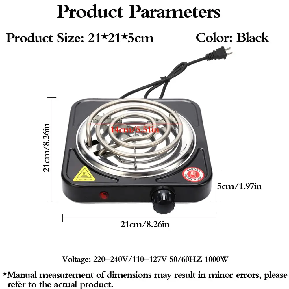 Factory wholesale Charcoal Stove 1000W Electric coal burner hookah lounge bar shisha Burner Charcoal Fire Starter
