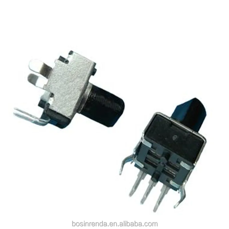 high quality rotary potentiometer 9mm b50k 5pin  9mm carbon potentiometer