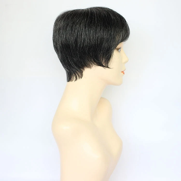 Short Cut Human Hair Wigs Short Bob Wigs for Women Machine Made Natural Color Cheap Glueless Wigs Human Hair