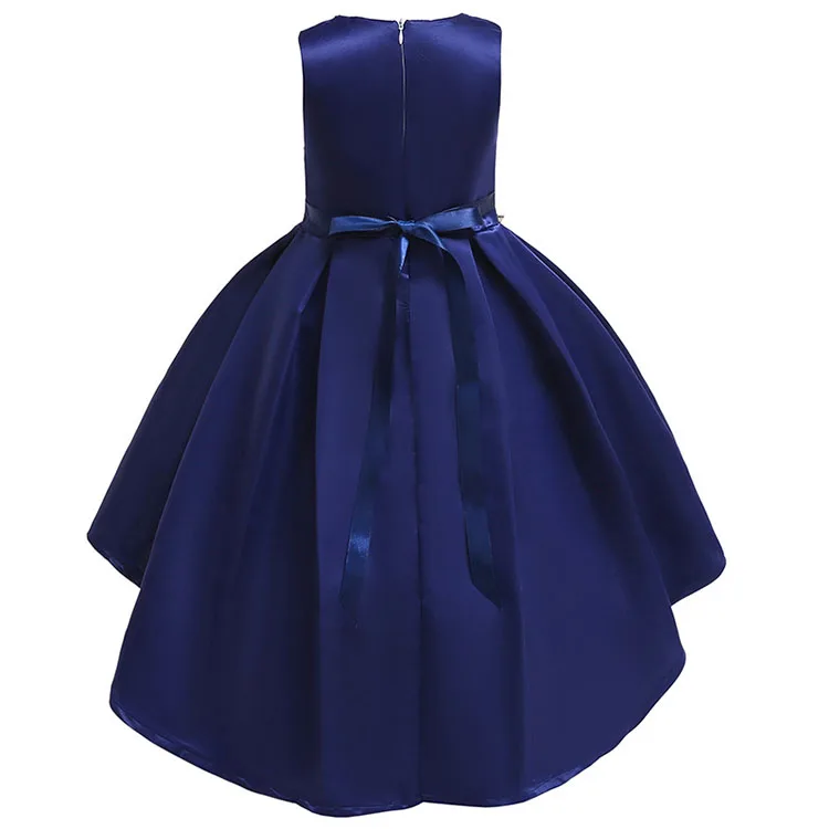 
Kids princess printed flower christmas evening girls party dresses 
