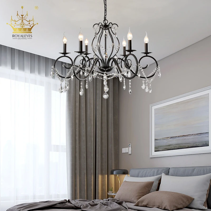  Энергосберегающие стеклянные хрустальные стержни для подвесного освещения ресторана Современная Потолочная люстра роскошная дома